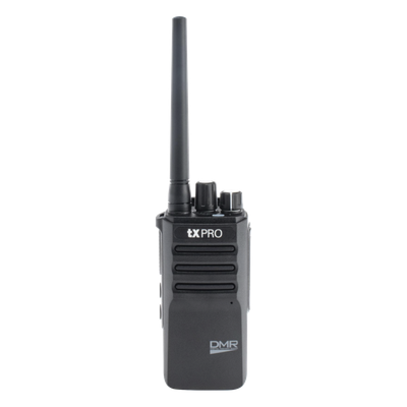Radio Portátil / DMR Digital y Analógico / VHF 136-174 MHz / 64 Canales / 4 Zonas / Cifrado / 5W / USB-C