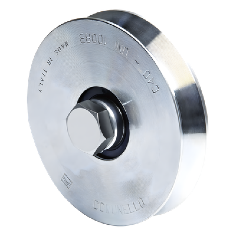 Rueda de 12 cm / Con Capacidad Para Puertas de Hasta 240 kg / Sin Soporte / Canal Tipo "V"