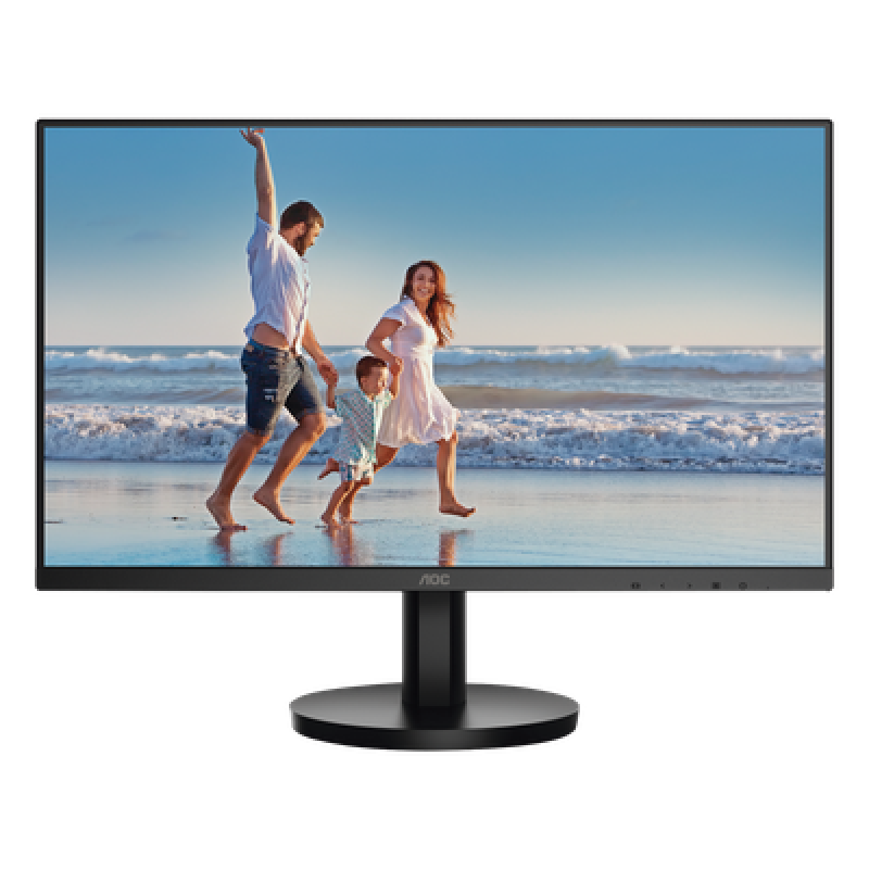 Monitor LED de 23.8" VESA, Resolución 1920 x 1080 Pixeles, Entradas de Video VGA/HDMI. Panel VA LCD Backlight LED. Ultra Delgado