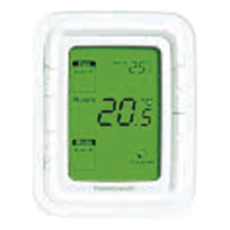 Termostato digital vertical para fan and coil de 2 y 4 tubos, control de ventilador de 3 velocidades, 120 VCA, pantalla LCD con luz de fondo verde