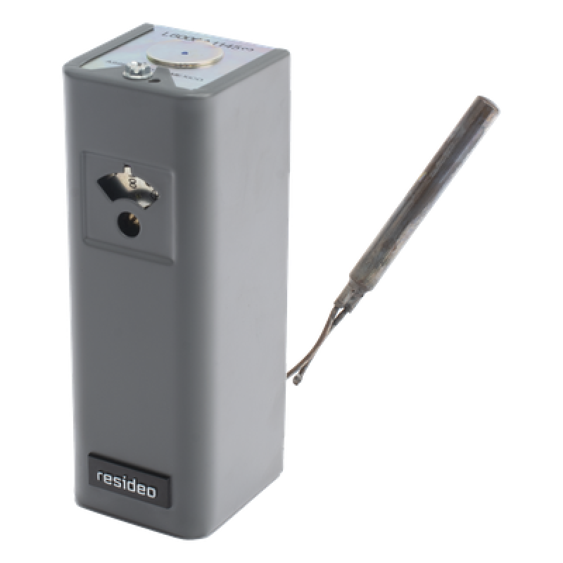 Controlador de temperatura tipo Aquastat de límite alto o bajo con SPDT, montaje horizontal, rango 38 a 116 °C