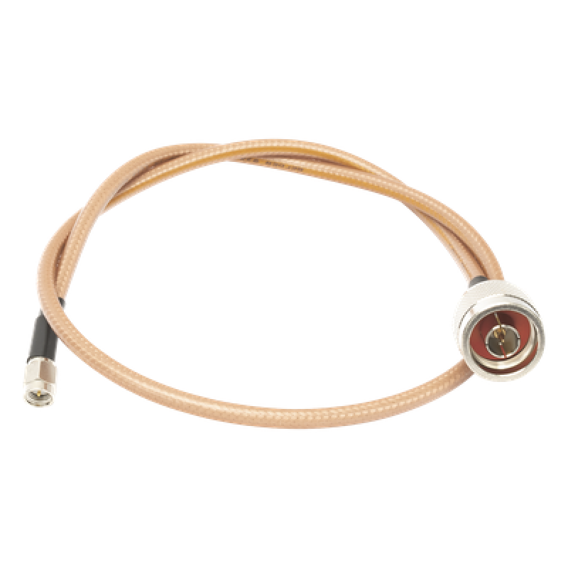 Jumper Coaxial / Cable LP142 / 60 cm (1.97 ft) / N Macho a SMA Macho / Hasta 8 GHz