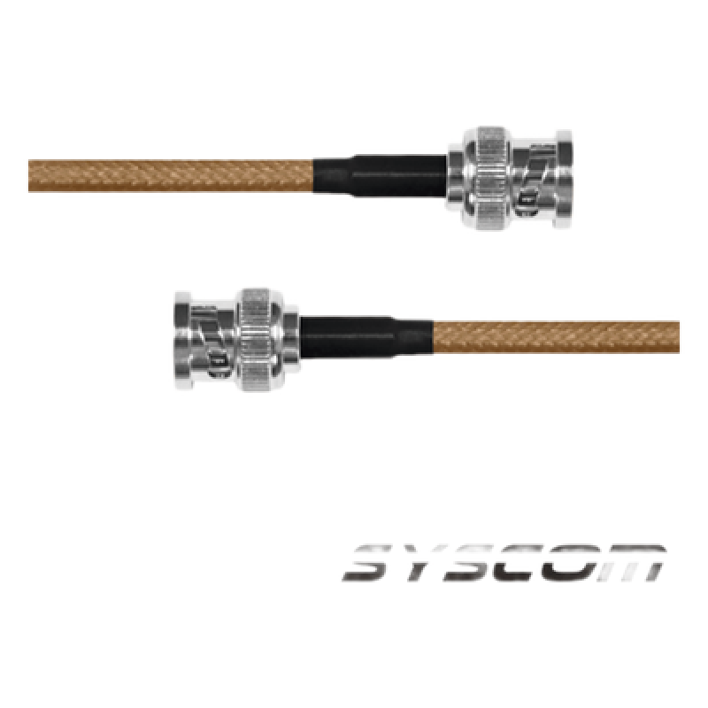 Jumper Coaxial / RG142 (LP142) / BNC Macho a BNC Macho / 60 cm (1.97 pies)