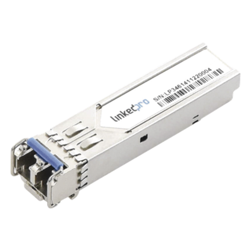 Transceptor Óptico Industrial SFP+ (Mini-Gbic) / Monomodo 1310 nm / 10 Gbps / 10GBASE / Conectores LC/UPC Dúplex / DDM / Hasta 3 km