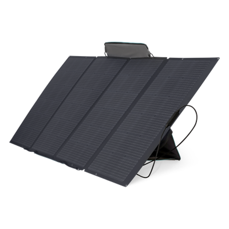 Módulo Solar Portátil y Flexible de 400W Recomendado para Estaciones Portátiles EFD330, EFD350 ó EFD500 / Ajuste de Ángulo / Carga Eficiente / Incluye Cable XT60 a MC4