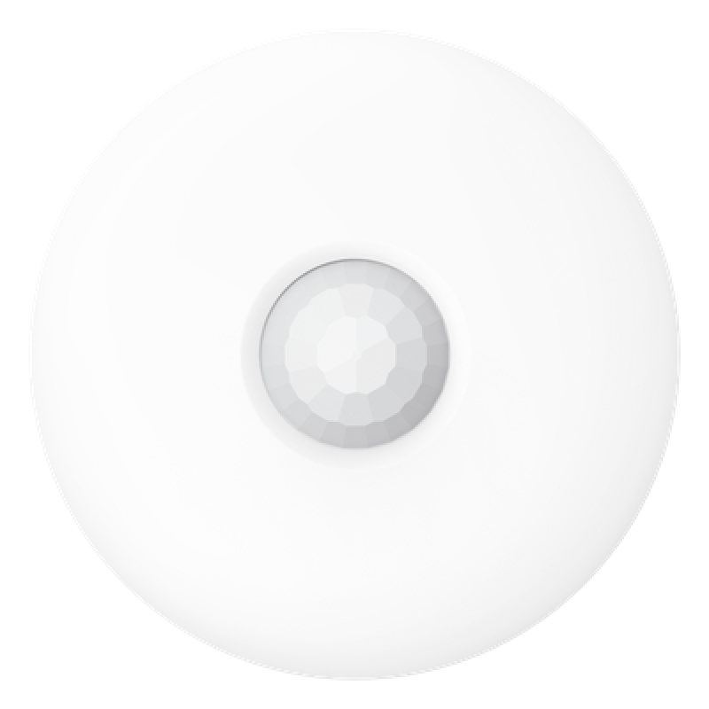 Sensor PIR Dual-Tech de Techo / Cobertura 360° / Rango 12 m (39.4 ft) / 172 Zonas de Detección / PIR + Microondas 24 GHz / Interior