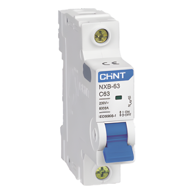 Interruptor Termomagnético DIN / 1 Polo / 6 A / 6 kA / 110-415 VCA / Rango -40 °C a 70 °C