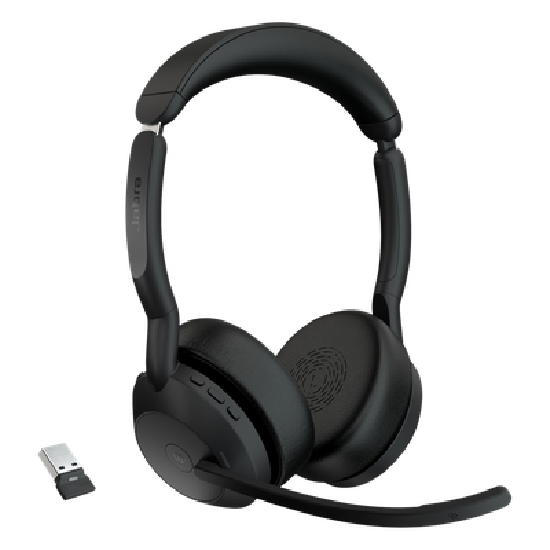 Diadema / Auricular Jabra Evolve2 55 Stereo / Bluetooth 5.2 + USB-A / Cancelación Activa de Ruido / 18h Batería (25599-999-999)