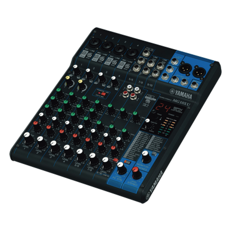 Mezcladora de Audio / 10 Canales / 4 Entradas Micrófono-Línea / 3 Entradas Estéreo / Efectos SPX 24 Programas / USB 24-bit/192 kHz / Phantom Power