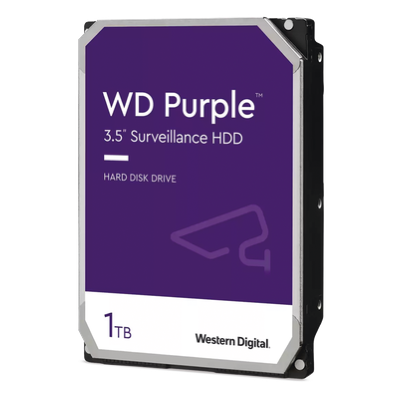 Disco Duro para Videovigilancia / 1 TB / SATA III 6 Gb/s / 5400 RPM / 64 MB Caché / 3.5 Pulgadas / 64 Cámaras / 8 Bahías / 0°C a 65°C (32°F a 149°F)