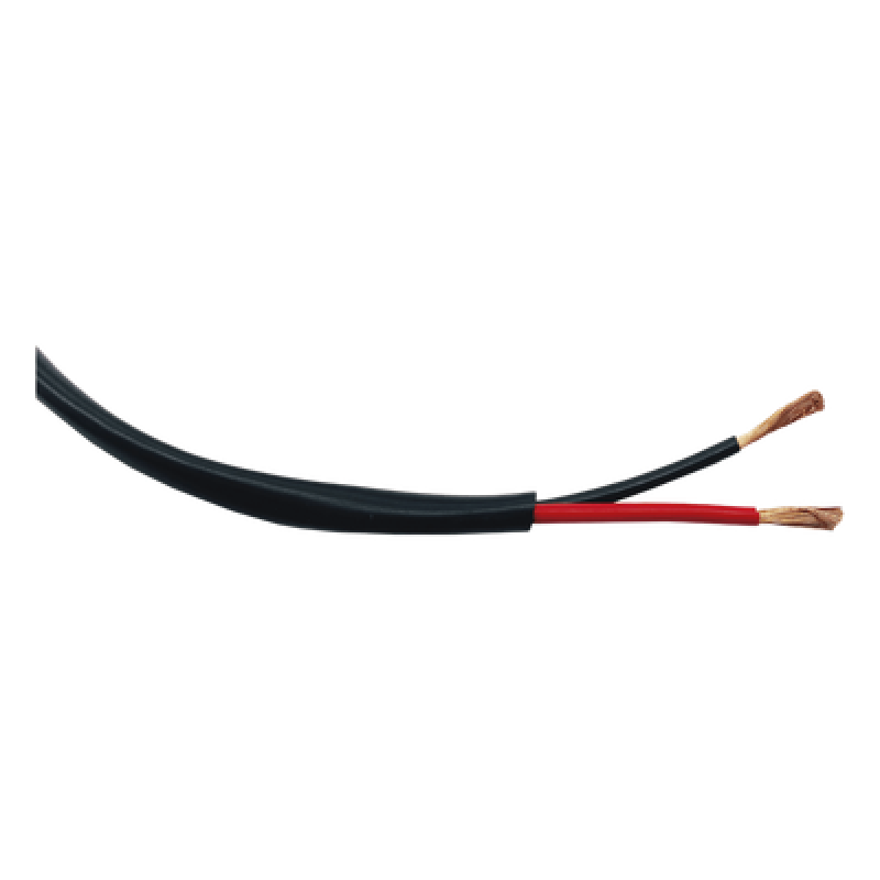 Bobina de 152 Metros (500 Pies) / 14AWG 2 Conductores / Cable Profesional de ALTA FIDELIDAD 100% Cobre / Exterior / Direct Burial / Color Negro / Para Aplicaciones de Audio, Control de Acceso y Automatización