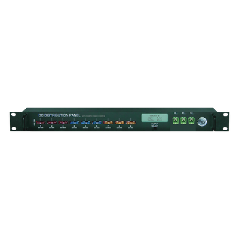 Panel de Energía IP Administrable / 12 Salidas Controlables / 180 A / 12-30 Vcc / Watchdog por Ping IP / Rack 1U 19"