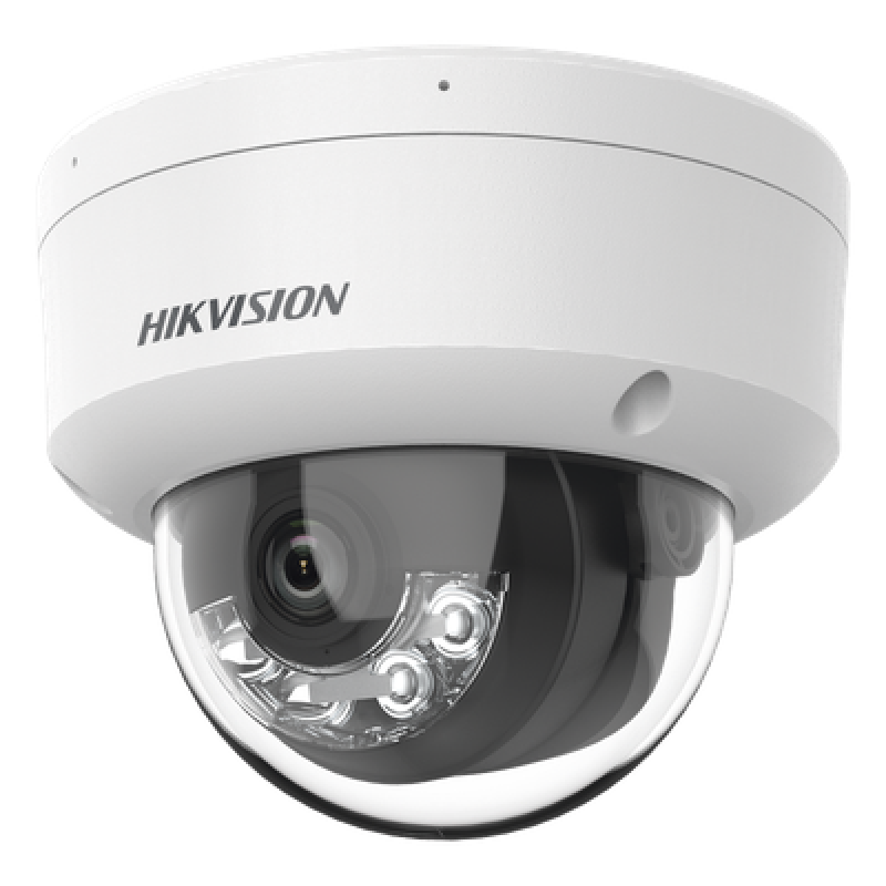 Cámara Domo IP / 4 Megapixel / Dual Light 30 m (98.4 ft) / Lente 2.8 mm / 109° FOV / IK08 / IP67 / PoE