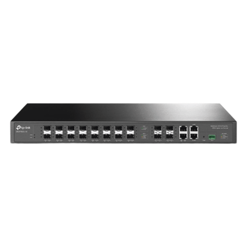 DeltaStream - OLT de 16 puertos GPON / Conexión de hasta 2,048 ONUs / 2 Puertos Gigabit RJ45 Uplink / 4 Puertos SFP+ Uplink / Fuentes Redundantes AC- AC (incluidas) / Administración desde la nube (DPMS)