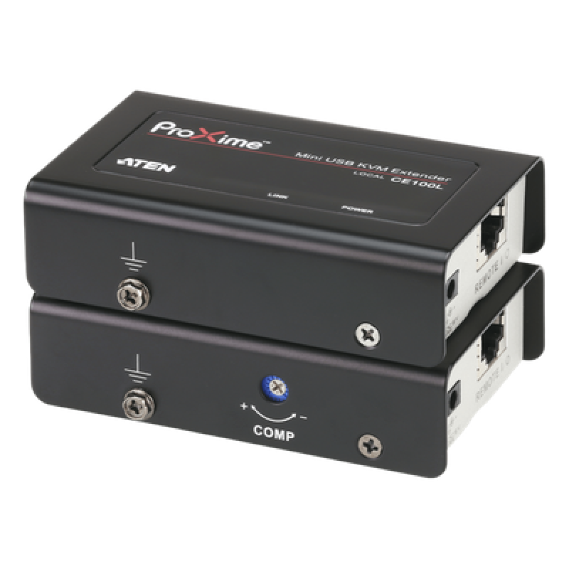 Extensor KVM USB | Acceso remoto PC | Hasta 100 m Cat5e | 1920x1200 | Protección ESD | Ajuste deskew