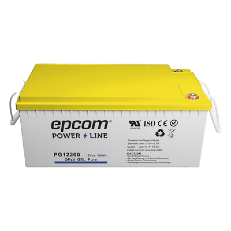 Batería de GEL PURO OPzV / 12 V @ 200 Ah / Ciclo profundo / Uso en Aplicaciones Fotovoltaicas y de Respald