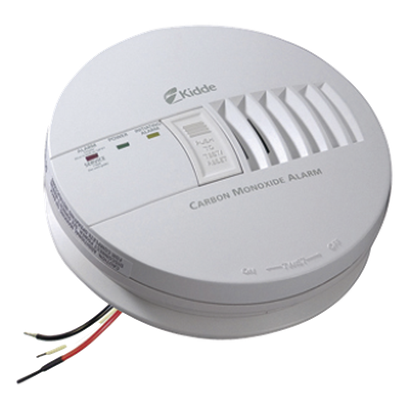 Alarma de monóxido de carbono de 120V CA con respaldo de batería de 9V, interconectable hasta 24 dispositivos Kidde