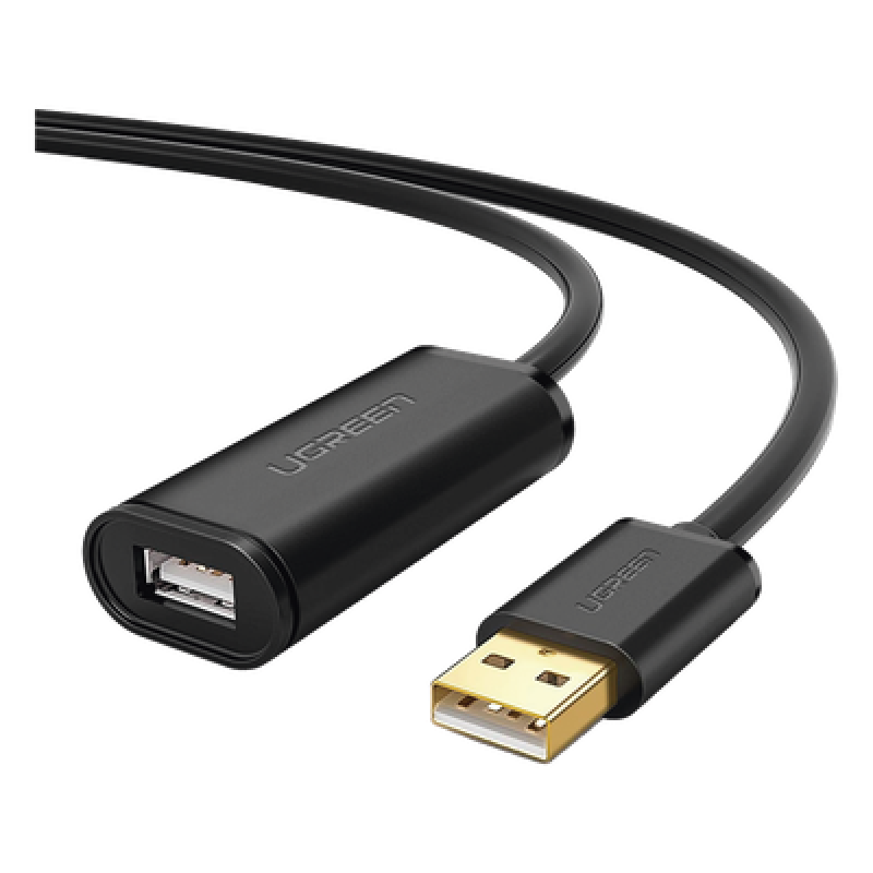 Cable de Extensión Activo USB 2.0 / 30 m (98.4 ft) / Macho-Hembra / Amplificador FE1.1S / 480 Mbps / Blindaje Triple