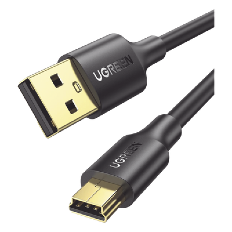 Cable USB-A a Mini USB / USB 2.0 / 480 Mbps / 1 m (3.3 ft) / Blindaje Doble / Conectores Dorados