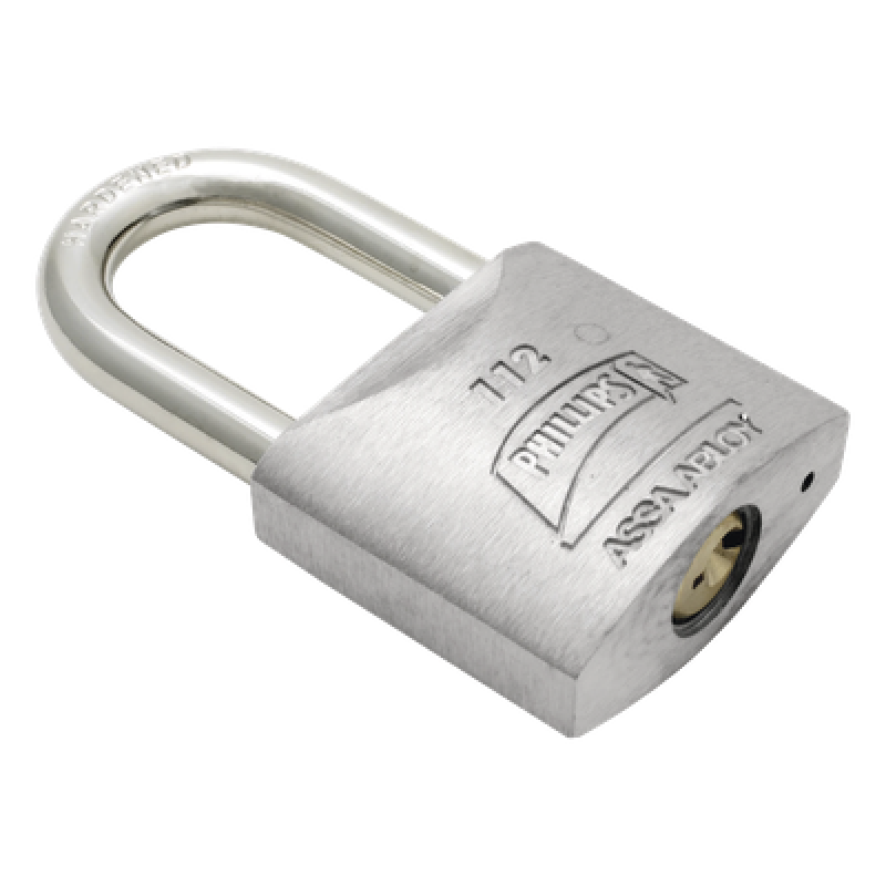 Candado Metálico de Gancho Largo / Llave PH-32 para 4 pernos de combinación / Cuenta con barreno para salida de agua.