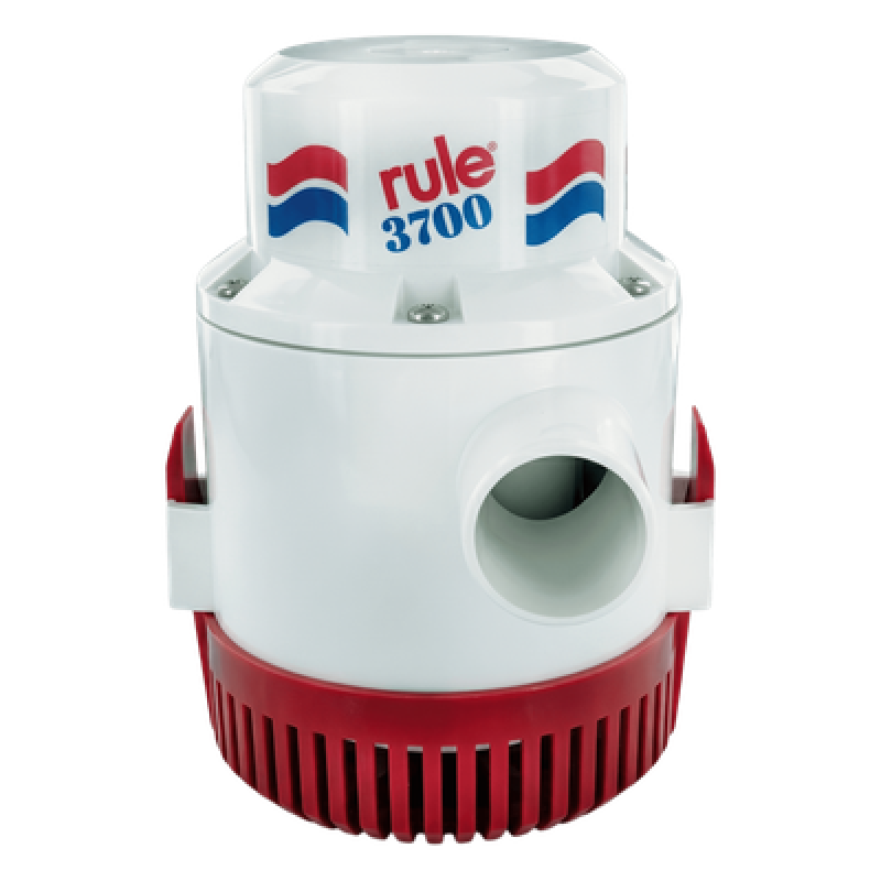 Bomba de Achique Sumergible / 3,700 GPH / 12V CD / Ejes de Acero Inoxidable / Protección Térmica TCO / Salida 1-1/2 pulg (38 mm)