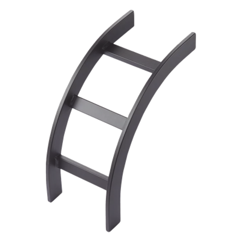 Accesorio de Escalerilla Curva Vertical Interior / 12 in (305 mm) Ancho / Acero Tubular 1-1/2 x 3/8 in / RAL 9005 Negro