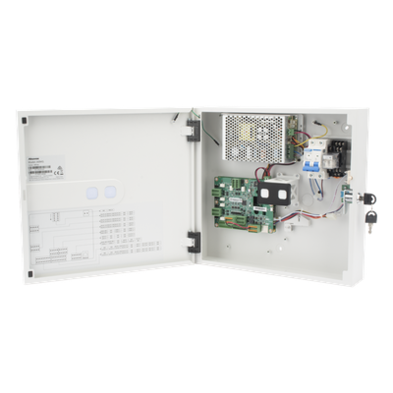 Controlador de Acceso para 4 puertas / Administrable 100 % en la Nube / Compatible con Teclado Wiegand de Terceros / PIN para visitas desde la APP / Capacidad de batería de respaldo / Función de Anti-Passback / 50,000 Tarjetas