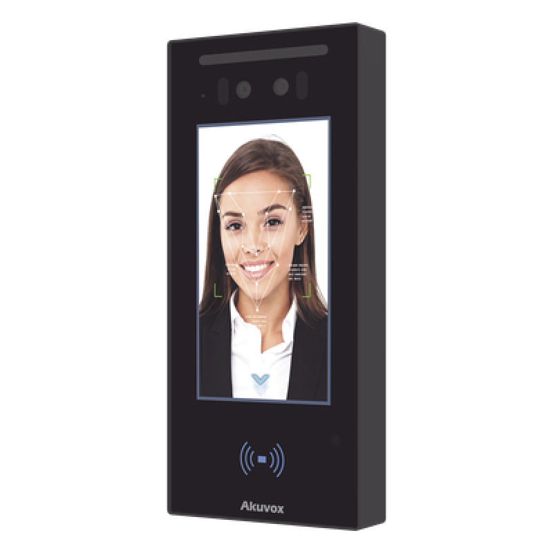 Frente de Calle IP / Pantalla Táctil IPS 5" / Doble Cámara 2 Megapixel / Reconocimiento Facial / Bluetooth y NFC / IP65