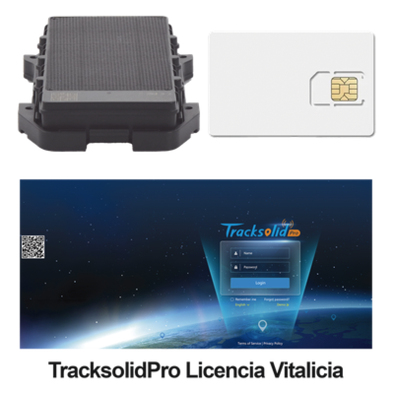 KIT Localizador 4G con carga solar / Semiautónomo / Rastreo de contenedores / Cajas de tráiler / Alarma de sabotaje audible / Incluye Licencia vitalicia VTSCX y SIM de datos SIM500MB2Y