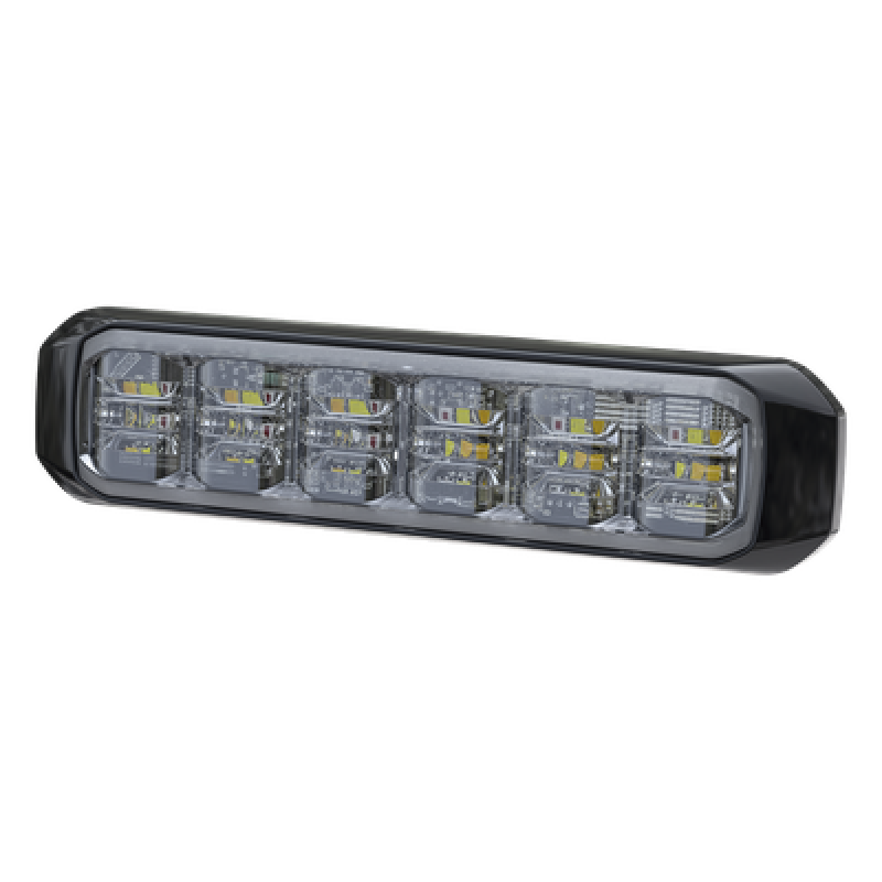 Luz Auxiliar LED / 18 LEDs Tricolor / SAE J845 Clase 1 / IPX7 / 28 Patrones / 12 VCD / 100°