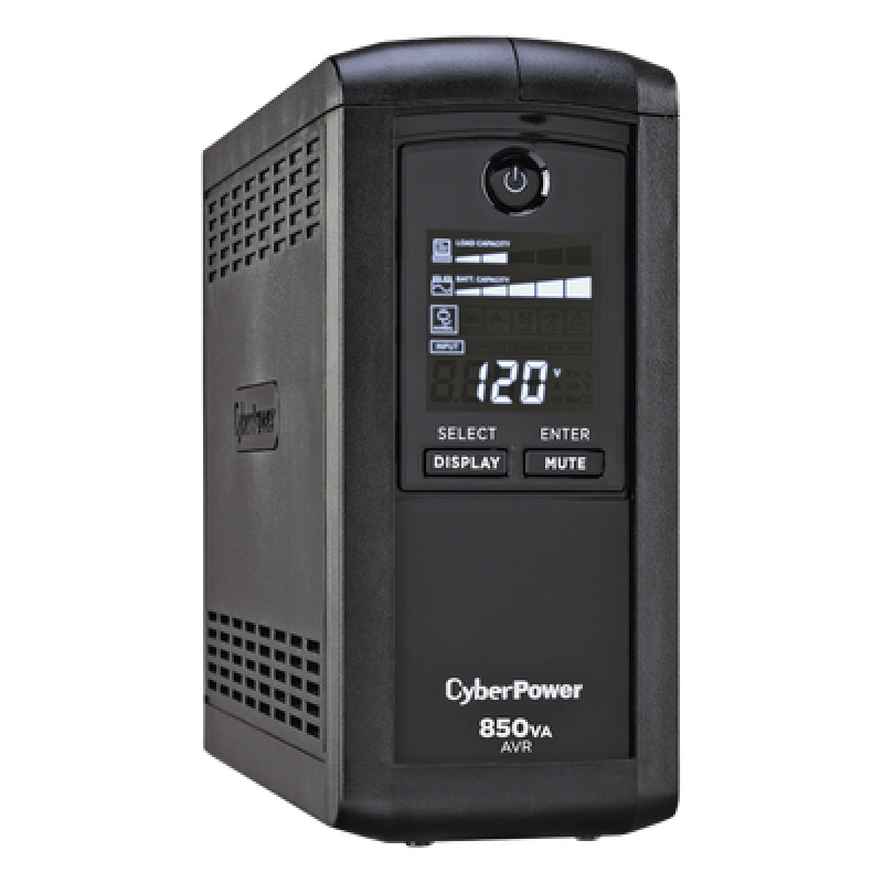 UPS de 850 VA/510 W, Topología Línea Interactiva, Entrada 120 Vca NEMA 5-15P, Tipo Mini Torre, Con 9 Tomas NEMA 5-15R