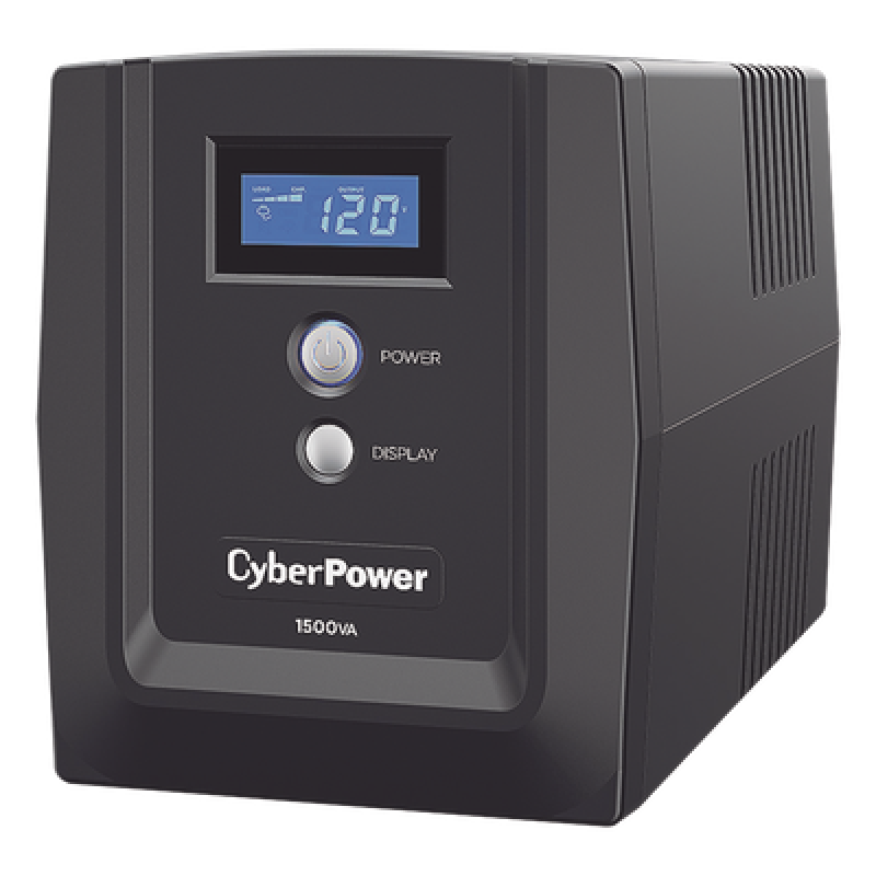 UPS de 1500 VA/900 W, Topología Línea Interactiva, Entrada 120 Vca NEMA 5-15P, y 8 Salidas NEMA 5-15R, Con Regulador de Voltaje (AVR)