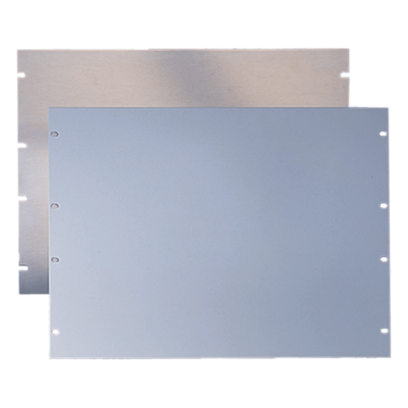 Tapa Ciega Para Rack Estándar de 19in, Plano, de Aluminio, 3 UR