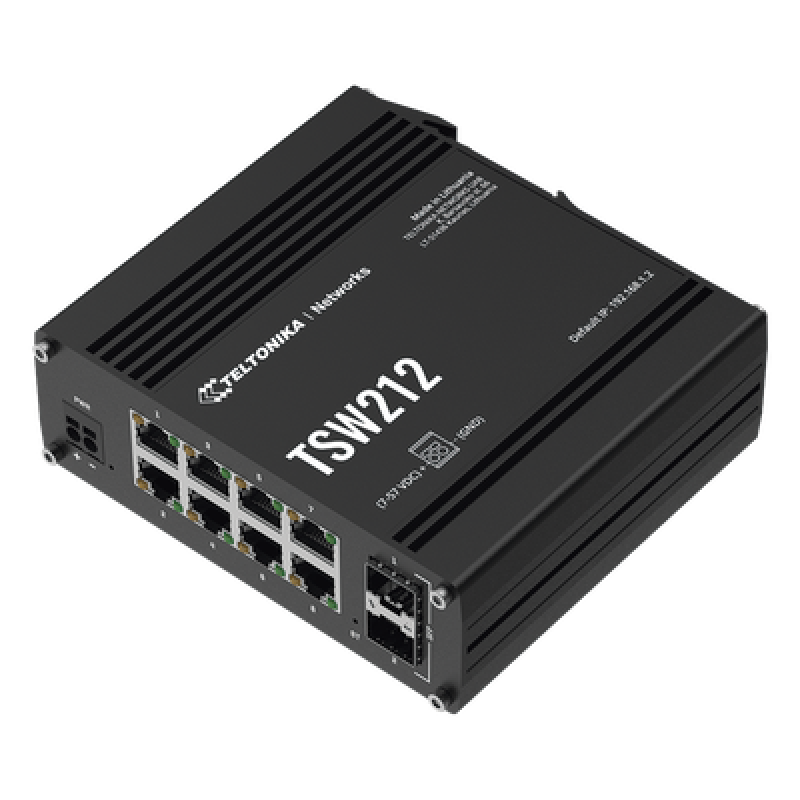Switch Industrial Administrable L2, 8 puertos GE + 2 SFP, Soporta Profinet