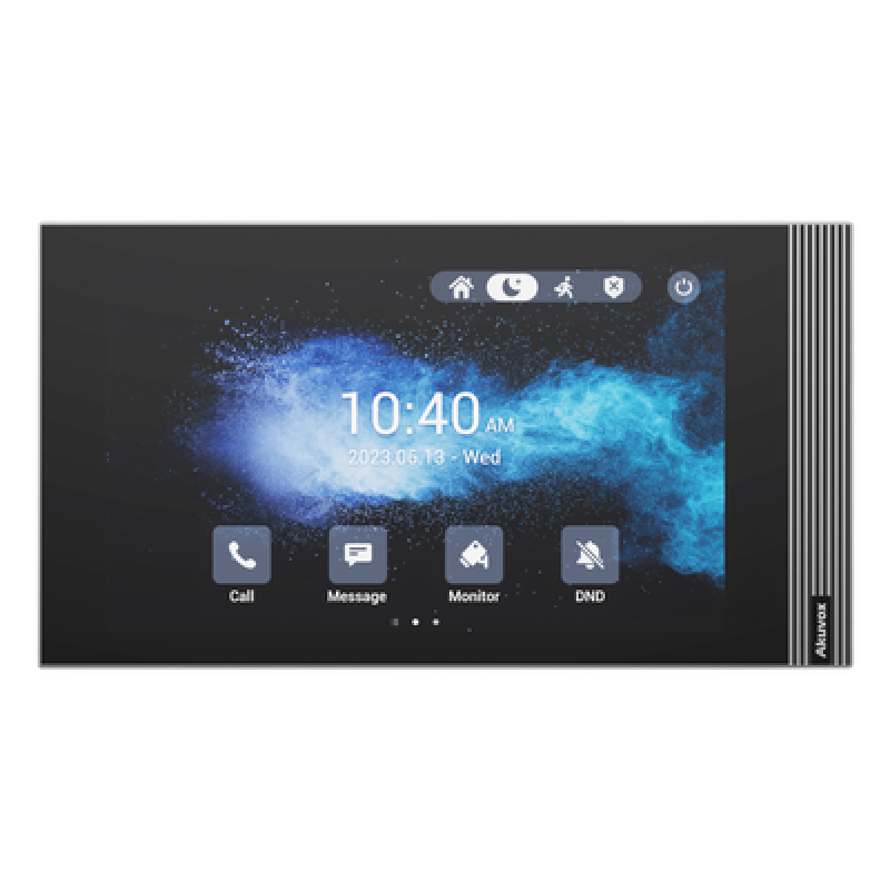 Monitor Interior IP / Pantalla Táctil 7 Pulgadas / Wi-Fi 6 / PoE / SIP 2.0 / 8 Entradas de Alarma / Montaje Horizontal o Vertical