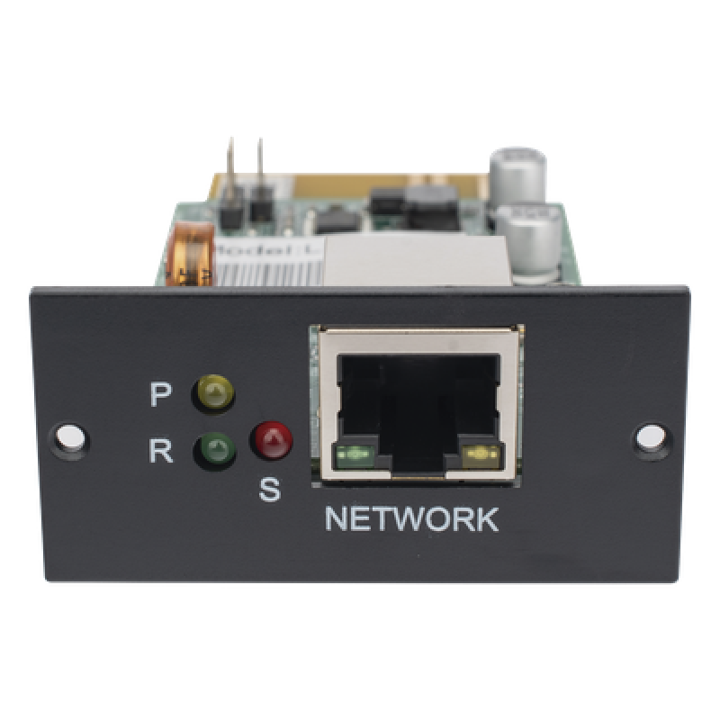 Tarjeta de Monitoreo Remoto SNMP / 10/100 Mbps / HTTPS-SSL / Sensor Temp-Humedad / Control Remoto UPS