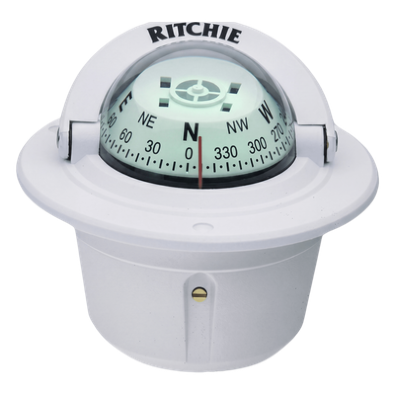 Brújula de Navegación Marítima / Dial 70 mm / Iluminación Nocturna Verde / Montaje Flush / 100% Reparable