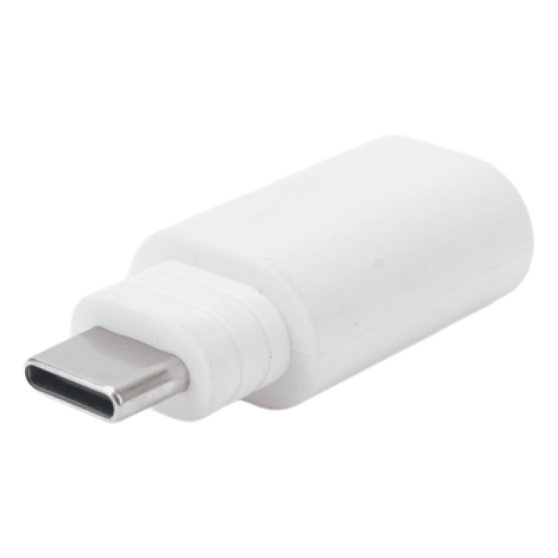 Adaptador de Conexión / Micro USB a USB-C / Compatible Panel Solar y Cámara Batería / Plástico Resistente