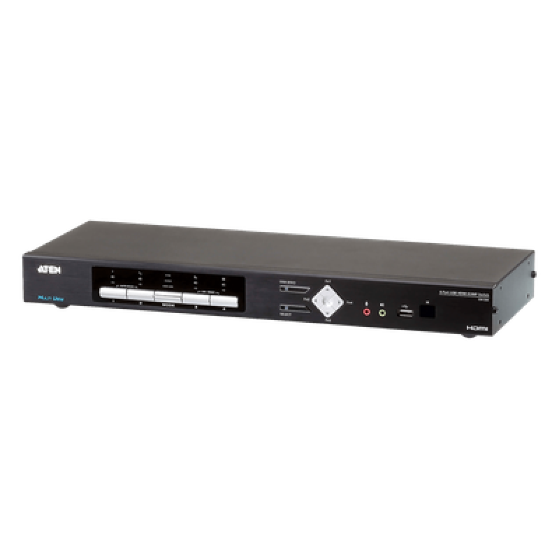 Switch KVMP Multi-View HDMI 4 Puertos USB | Resolución 4K 4096 x 2160 @ 30 Hz | Quad View | PiP / PbP / PoP | Boundless Switching | Daisy Chain Control | Video DynaSync | EDID Expert