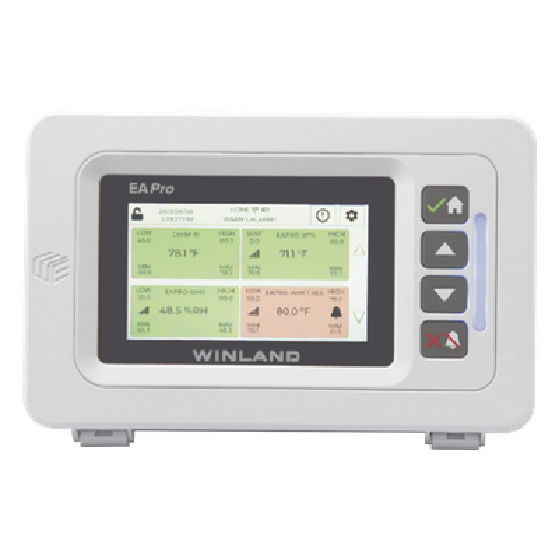 Monitor IP de Entorno / 34 Zonas / 4 Sensores Cableados / 30 Sensores Inalámbricos / Rango -100°C a 150°C / Relés de Alarma