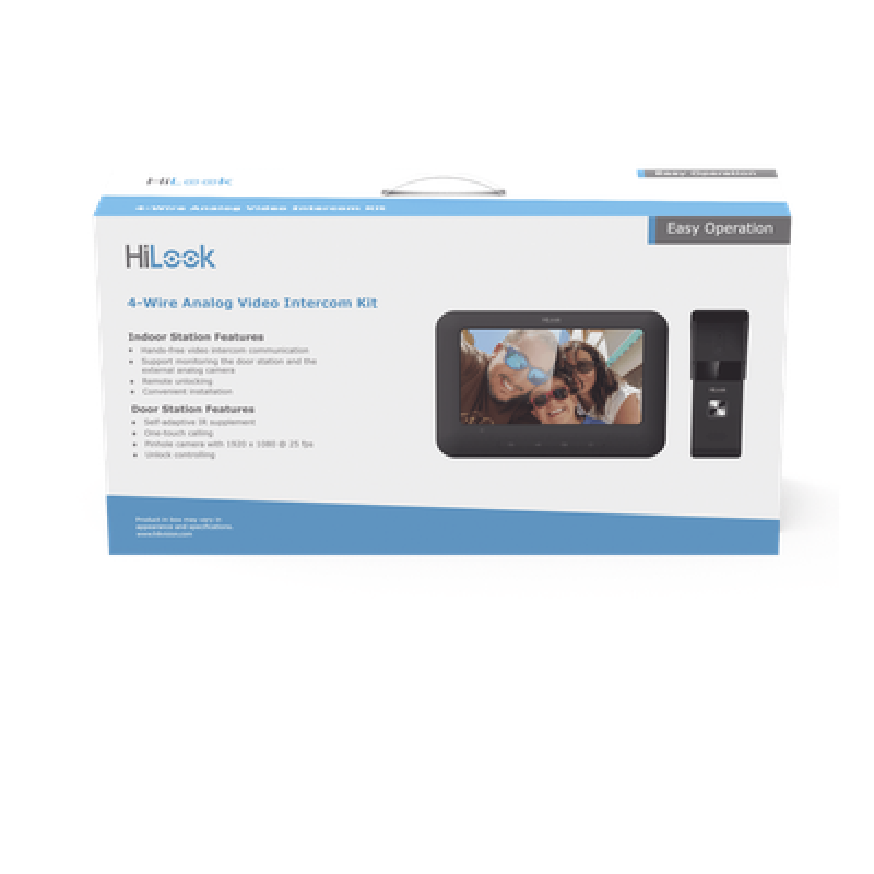 Kit de Videoportero Analógico con Pantalla LCD a Color de 7" / Frente de Calle para Exterior IP65 / Salida de Relevador
