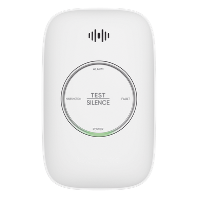 Detector de Gas Natural / CH4 Metano / Rango 0-25% LEL / Alarma 70-115 dB a 1 m / Salida para Válvula y Ventilador / IP30