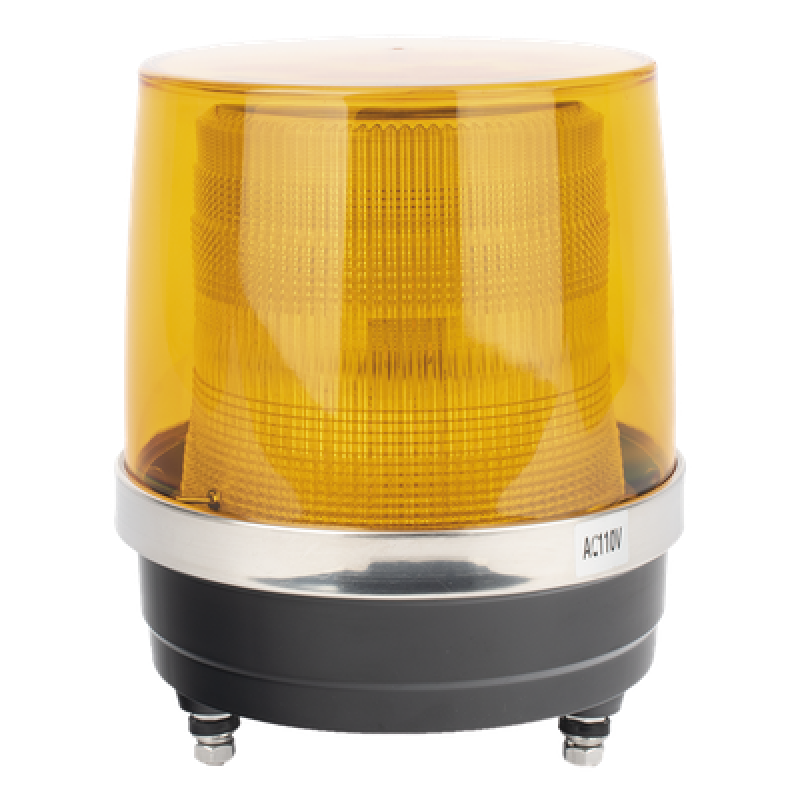 Burbuja Brillante de Larga Vida Útil, Con 150 LEDs, Color Ambar, Domo Ambar, 110 Vca
