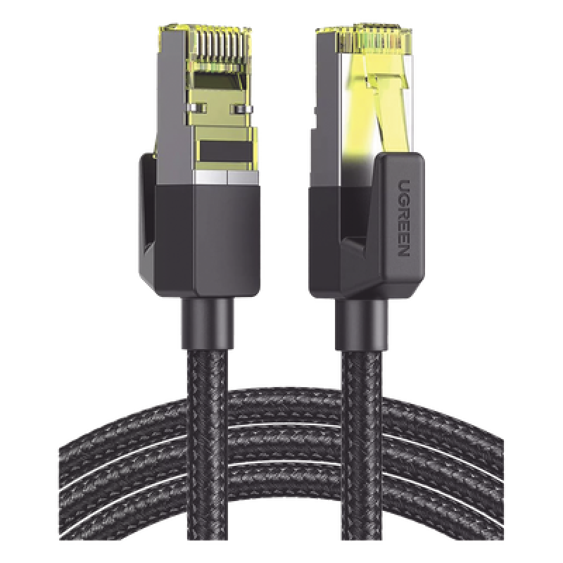 Cable Ethernet Cat7 / Blindaje F/FTP / 10 Gbps / 600 MHz / 5 m (16.40 ft) / Malla Nylon