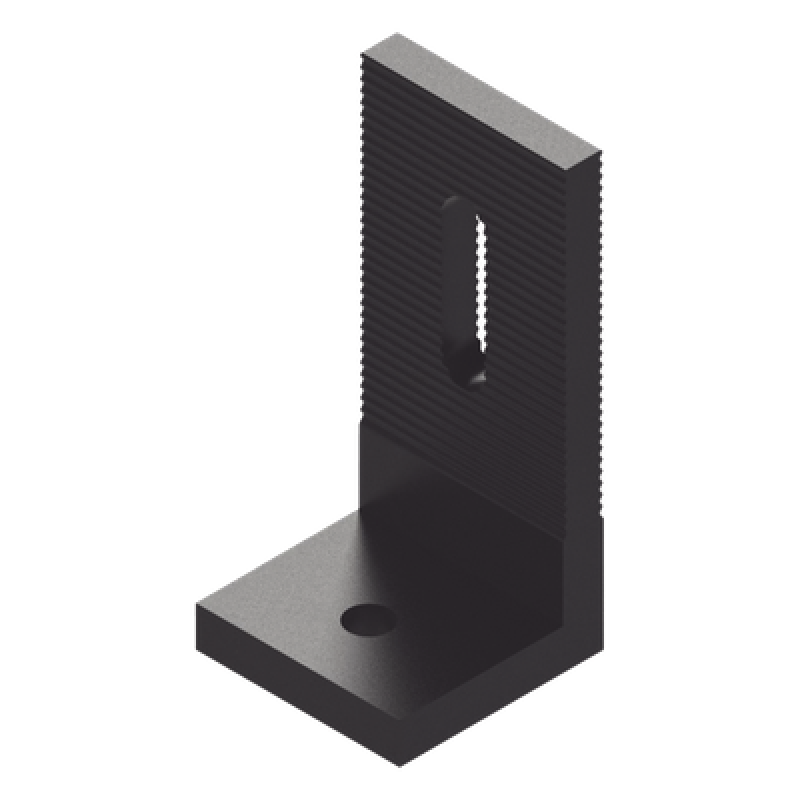 Soporte L para Panel Solar / Montaje en Concreto / Compatible con Tornillo Expansor EPL-ES-8/70 / Estructuras Personalizadas