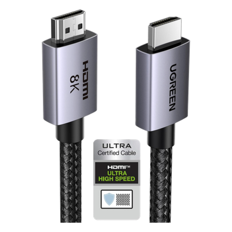 Cable HDMI 2.1 / 8K@60Hz / 48Gbps / 2m (6.56 pies) / HDR10+ / eARC / Aluminio / Nylon trenzado