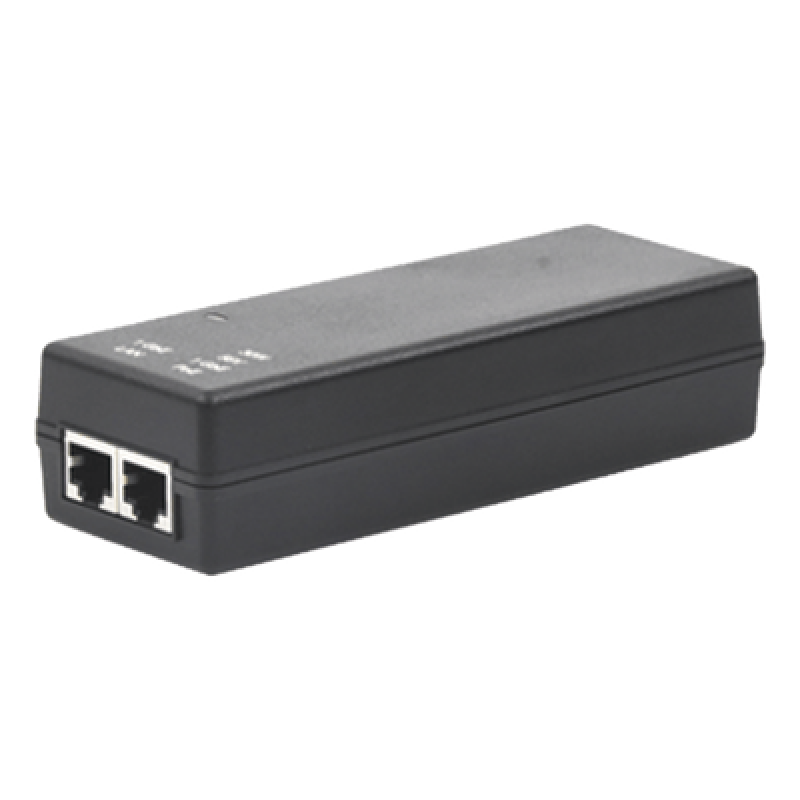 Inyector PoE Gigabit / 56Vcc / 30W / Eficiencia Nivel V / Protección Cortocircuito y Sobrevoltaje / 1000BASE-T