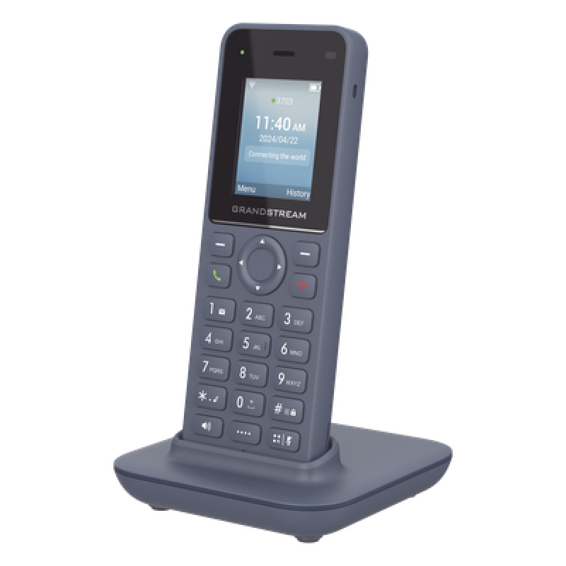 Teléfono IP inalámbrico Wi-Fi, portátil, 2 líneas, 2 cuentas SIP, Voz HD, Bluetooth, Puerto USB tipo C