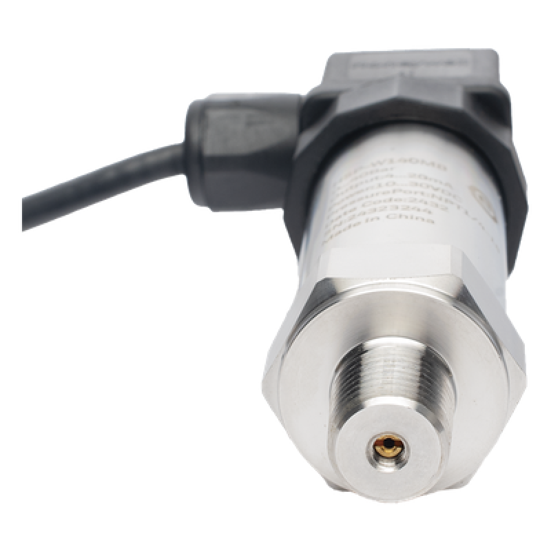 Sensor de presión industrial de 0 a 40 bar con salida de corriente 4-20 mA y conexión roscada NPT