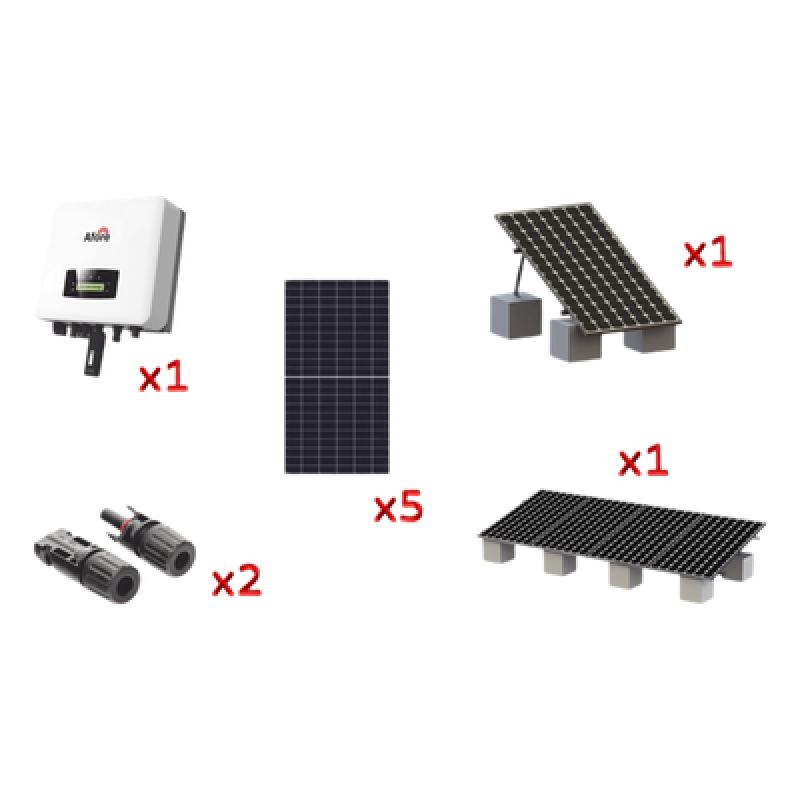 Kit Solar Interconexion / 3kW 220Vca / Inversor AFORE / Montaje Incluido